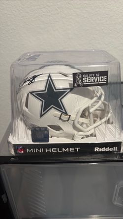 Drew Pearson salute to service signed helmet
