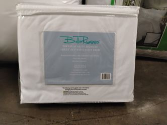 Bella Russo 4 Piece Queen Size Sheet Set With Satin Trim