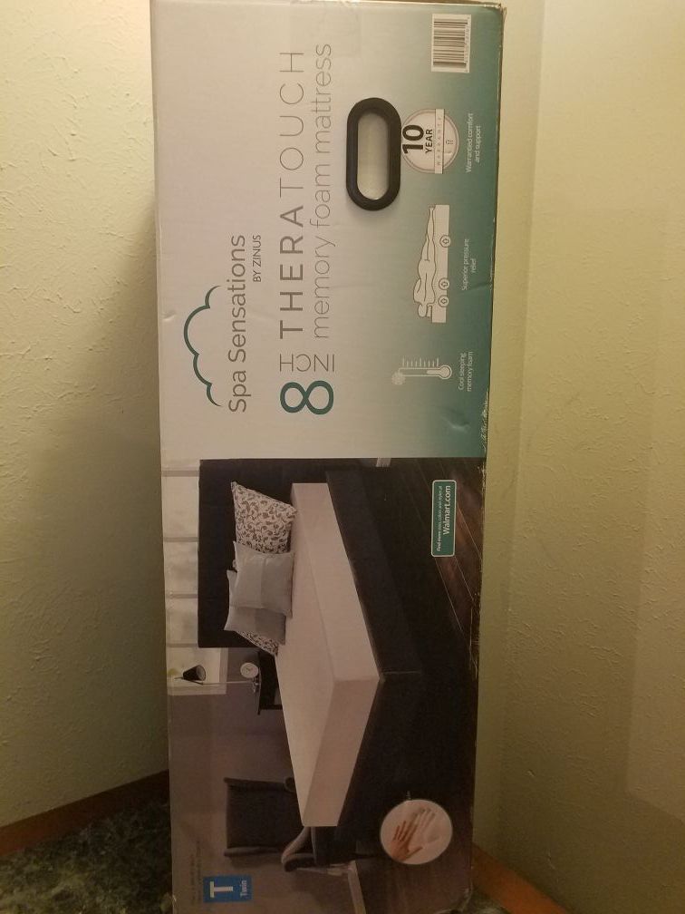 Spa sensations 8 inch theratouch memory foam mattress.