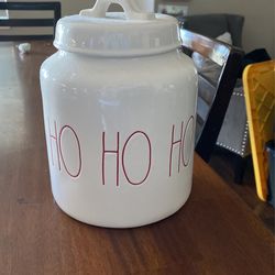 Ho Ho Ho Large Rae Dunn Canister