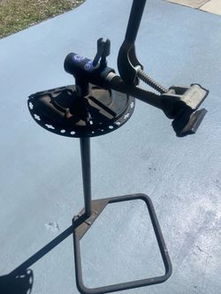 Bicycle service stand.