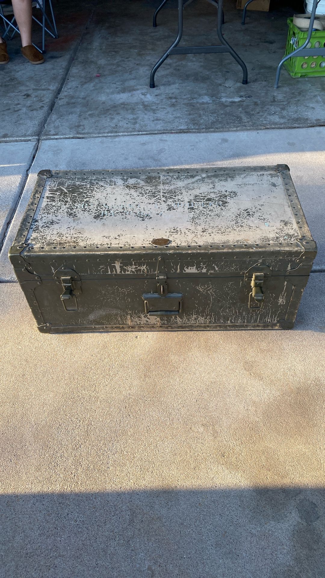 1948 Era Military Foot Locker