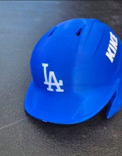 New 3D Miniature Dodgers Helmet! Kike!! $30!! Can Make Custom Personalized With Your Own Name $40 Personalized