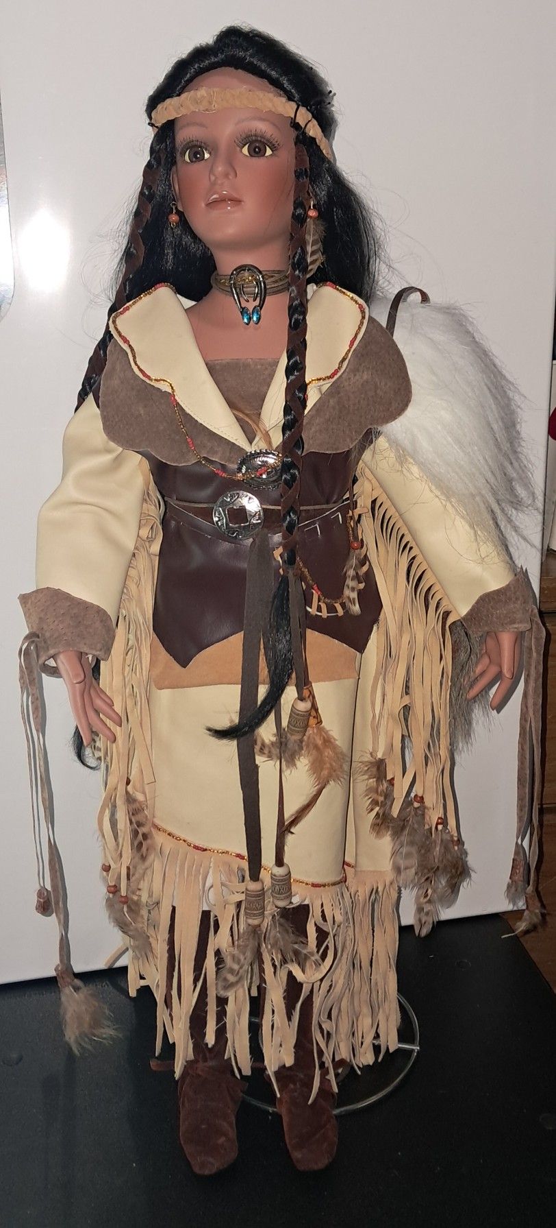 Indian Native American Porcelain Doll