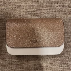 Kate Spade New York Glitter Crossbody Bag Retail $239 - Rose Gold, w/gift box