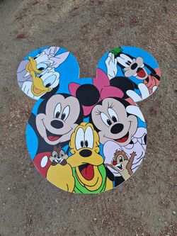 Disney Mickey and Friends hand painted