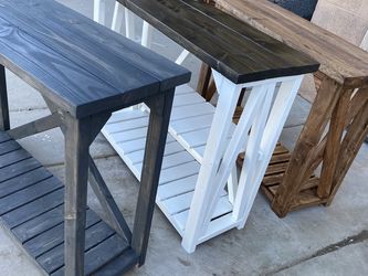 Farmhouse Entry Tables Custom Made