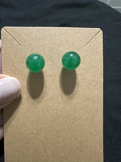 Jade Stud Earrings 