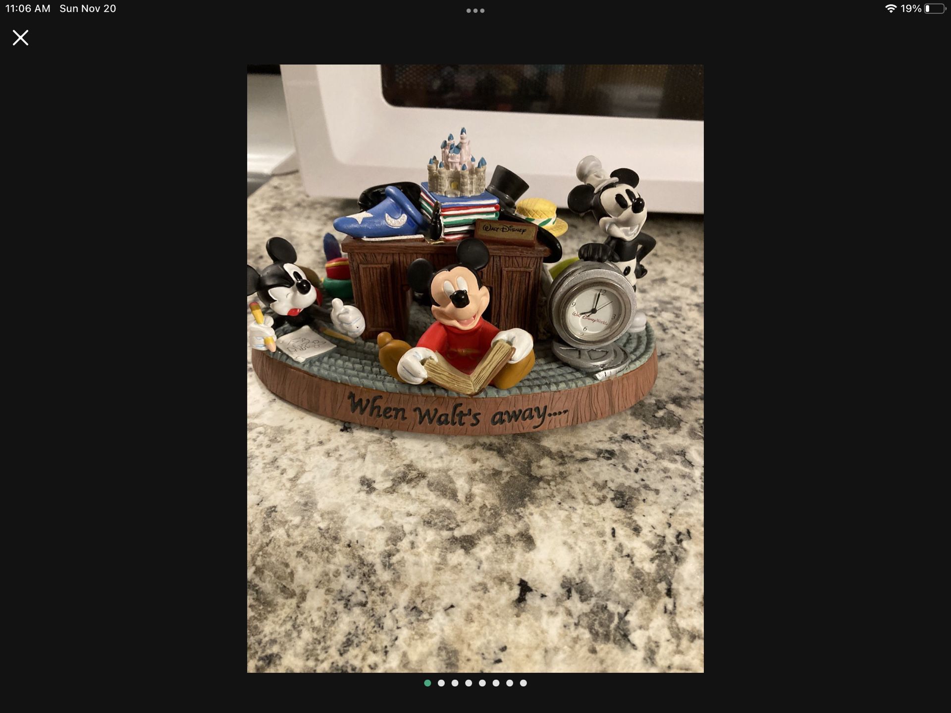 Disney When Walt’s Away… Desk Clock