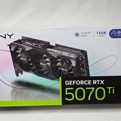 pny geforce rtx 5070 Ti 16gb GDDR7 5.0 graphics card tripe fan 