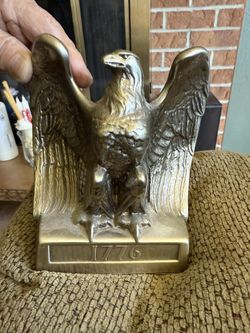 Vintage Eagle Statue with 1776 Inscription (Brass, Collectible) - $75 (Negotiable) - Priced to Sell!