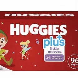 Huggies Plus Diapers Sizes 7, (96 Count)