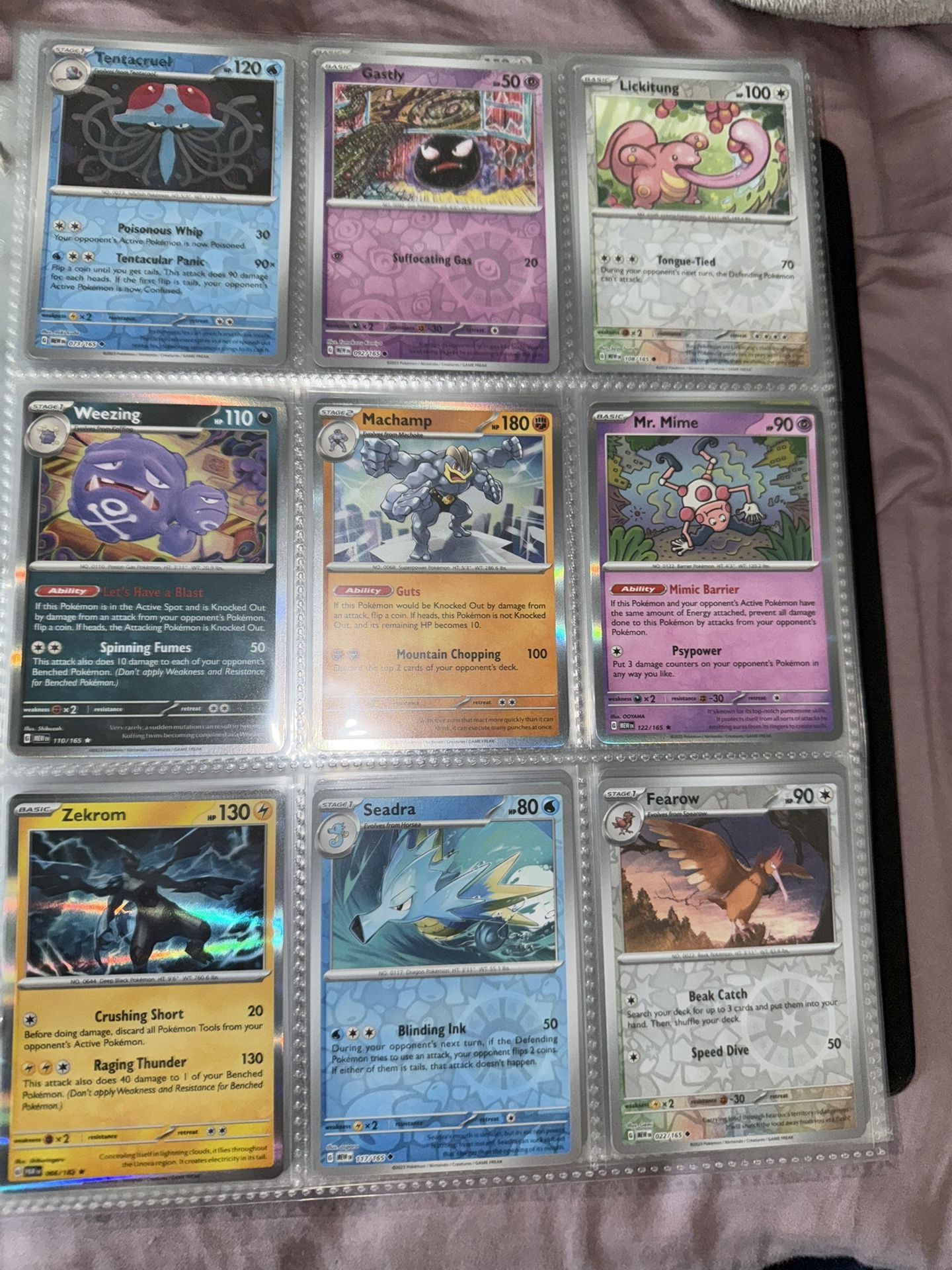 90 card pokemon lot (year 2023 cards) mint condition 