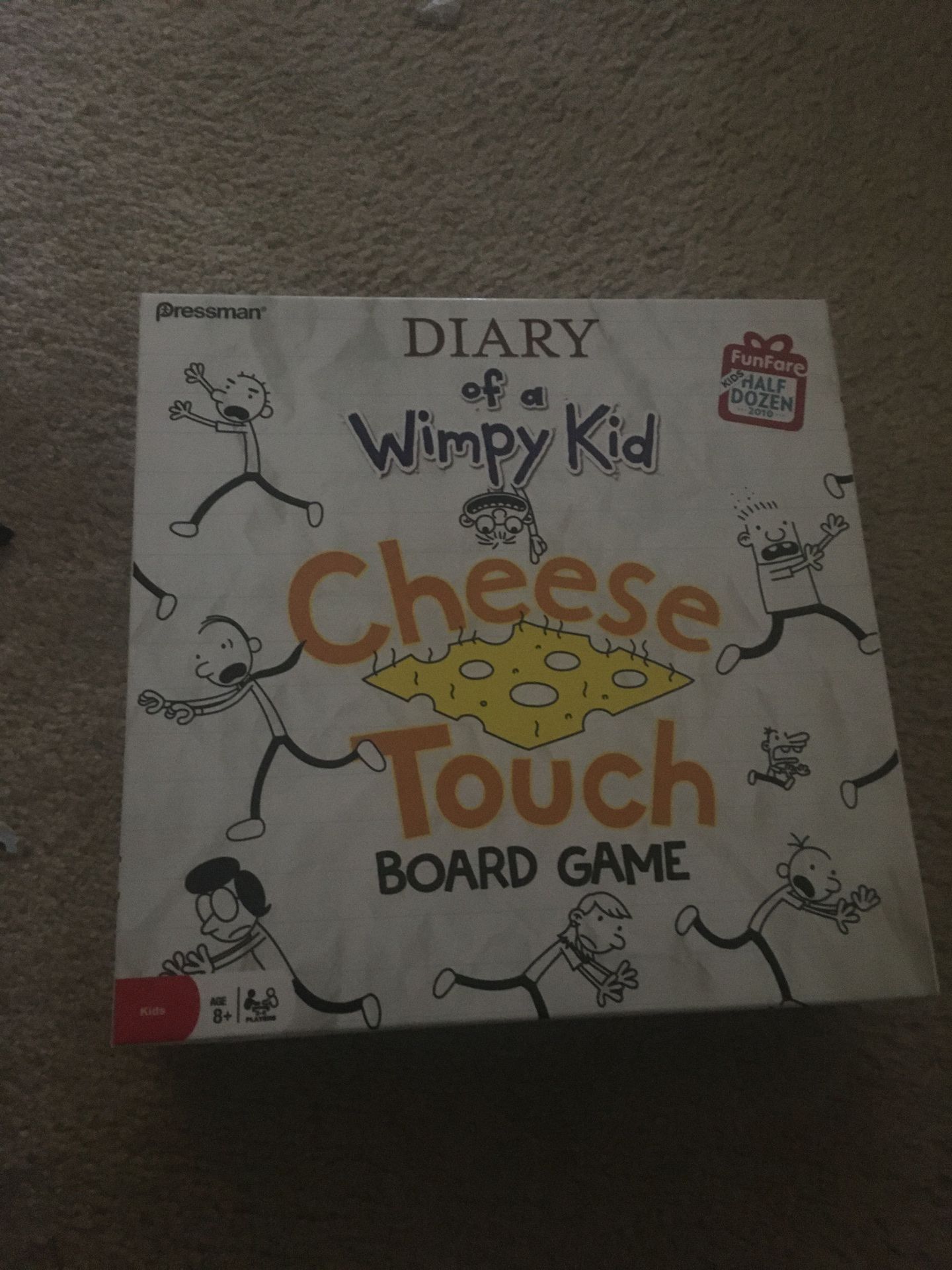 Dairy of a wimpy kid board game cheese touch