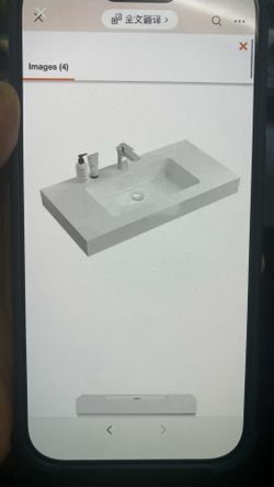 Modern White Wall-Mounted Bathroom Vanity with Integrated Sink