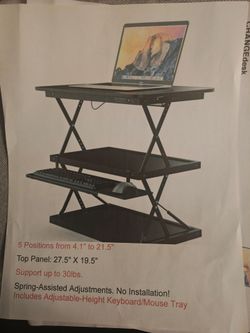 Ergonomic desk riser by uncaged ergonomics