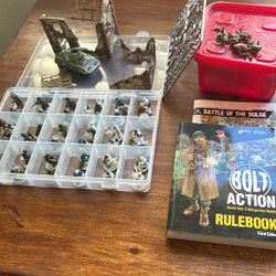 Bolt Action Game Soldiers W Vehicle/Books/Building