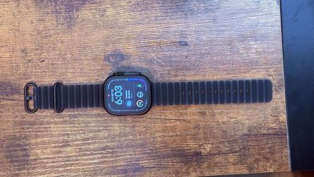 Apple Watch Ultra 4 with Black Ocean Band