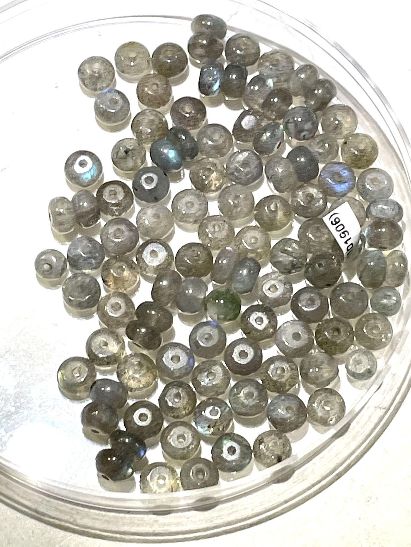 Donut Labradorite Beads Lot