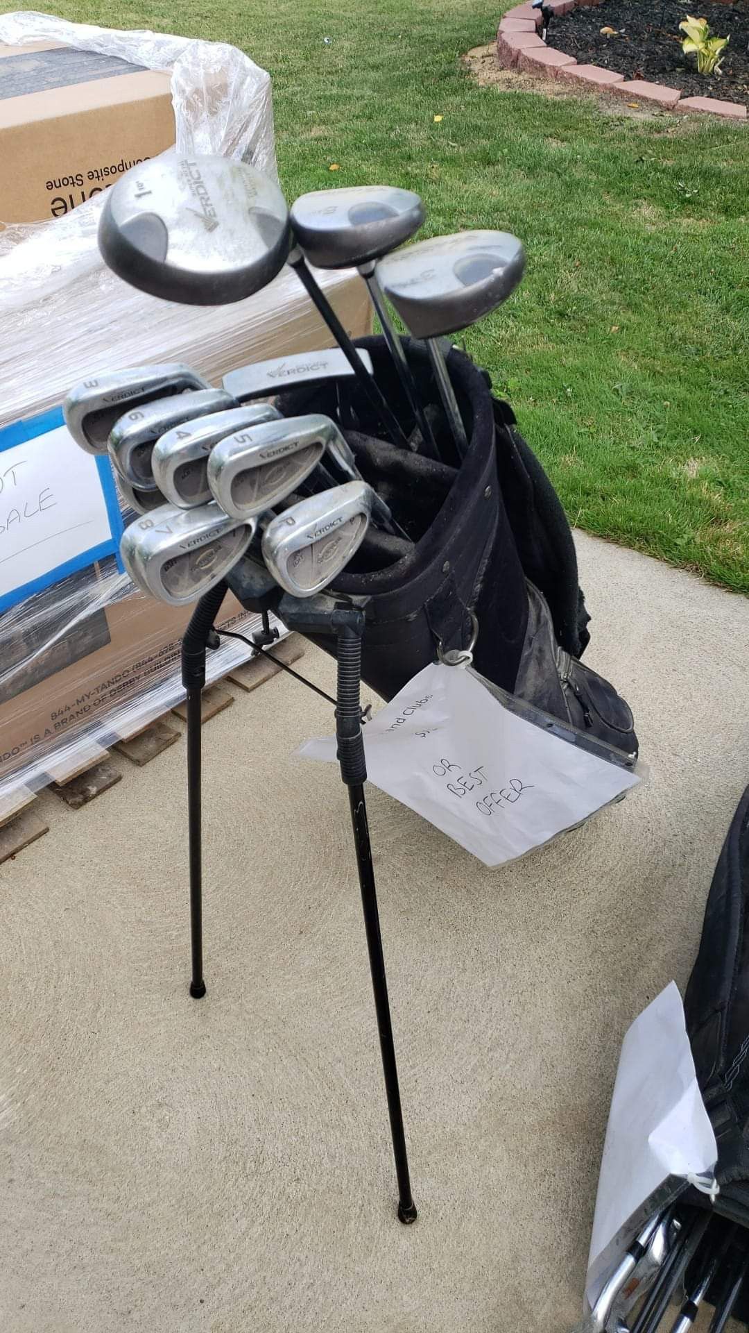 Used Verdict Golf Club set with bag