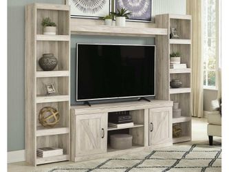 Bellaby Whitewash Entertainment Center