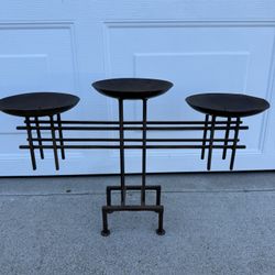 Vintage wrought-iron candle holder 23” length