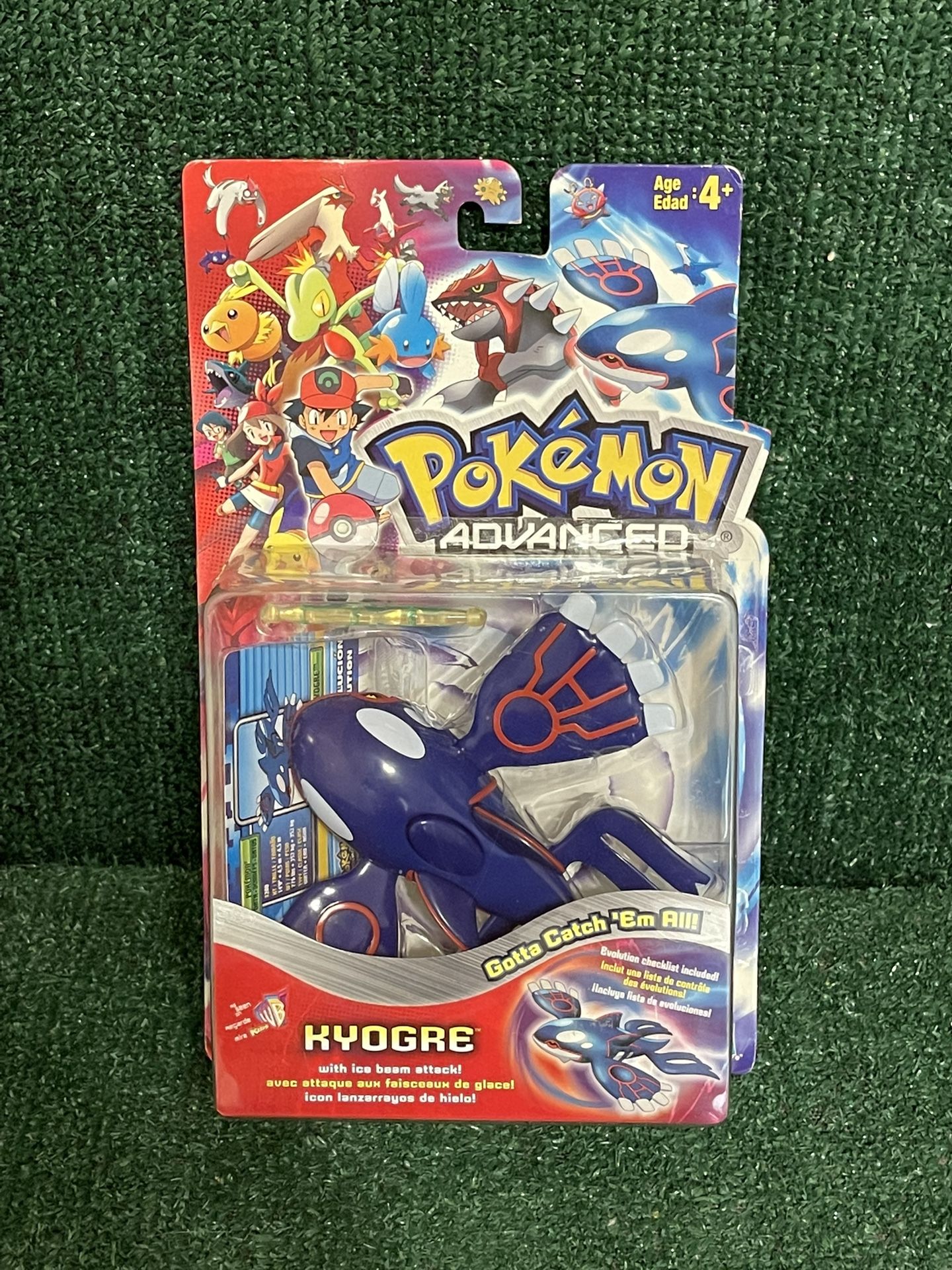 Pokemon Advanced Hasbro Vintage KYOGRE Figure Brand New Sealed ! RARE