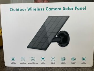 Outdoor Wireless Camera Solar Panel