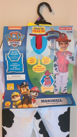 Paw patrol Marshall Child costume toddler