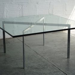 Beautiful Classic Barcelona Coffee Table. Mies van der Rohe Inspired - Brand New