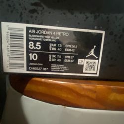 Air Jordan Retro 4s “Thunder”