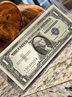 Rare 🔥!! 1957A $1 Silver Certificate STAR Note ★ Smith-Dillon Blue Seal !