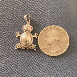 Sterling Moving Frog Locket