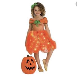 2/3 Pumpkin Princess Light Up Halloween Costume 