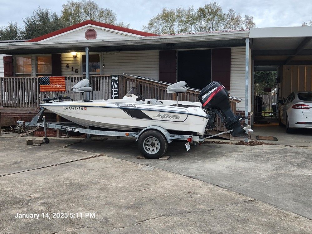 1992 Triton 16 Ft Bass Boat