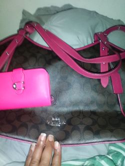 Coach purse and wallet
