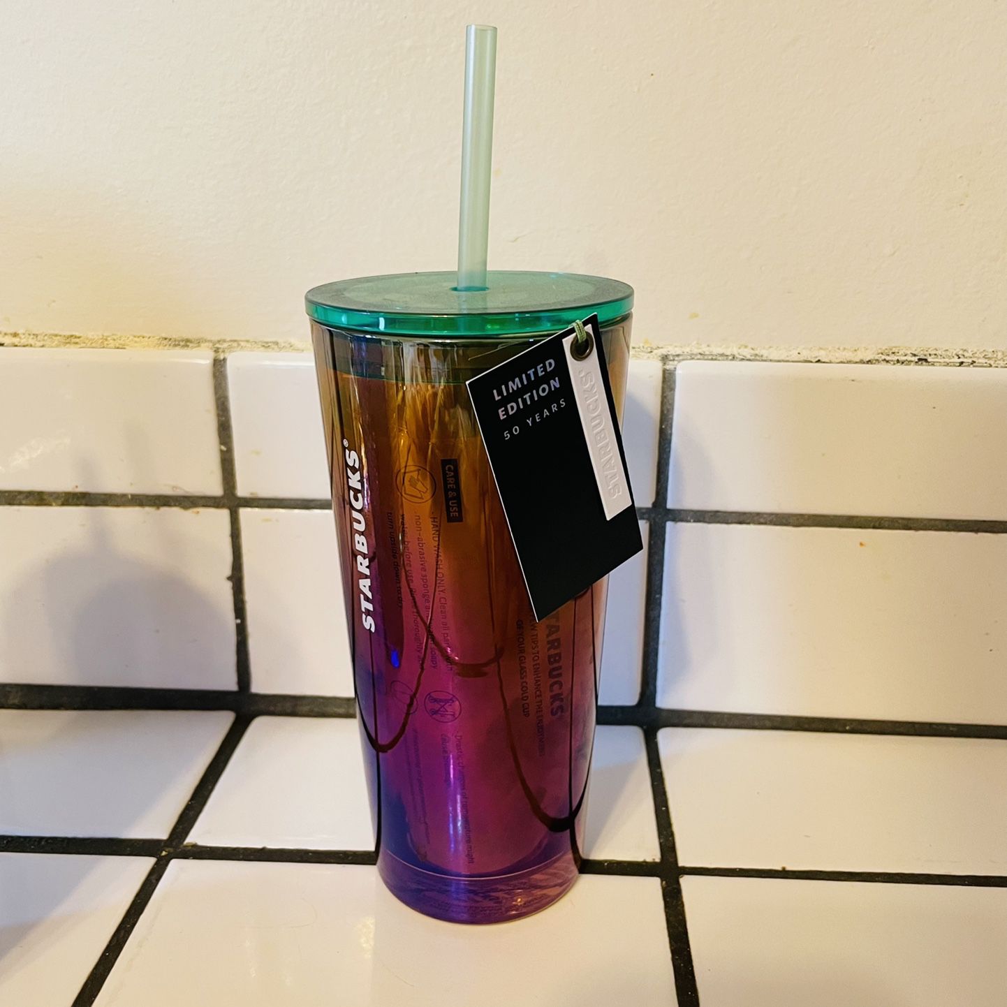 Starbucks Cup Glass 50th Anniversary for Sale in Garden Grove, CA