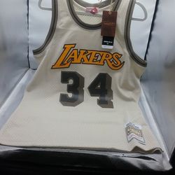 New Mitchell & Ness Lakers Shaq O’neal 1996-97 HWC Swingman Jersey Multi Men Sz LARGE OR XL