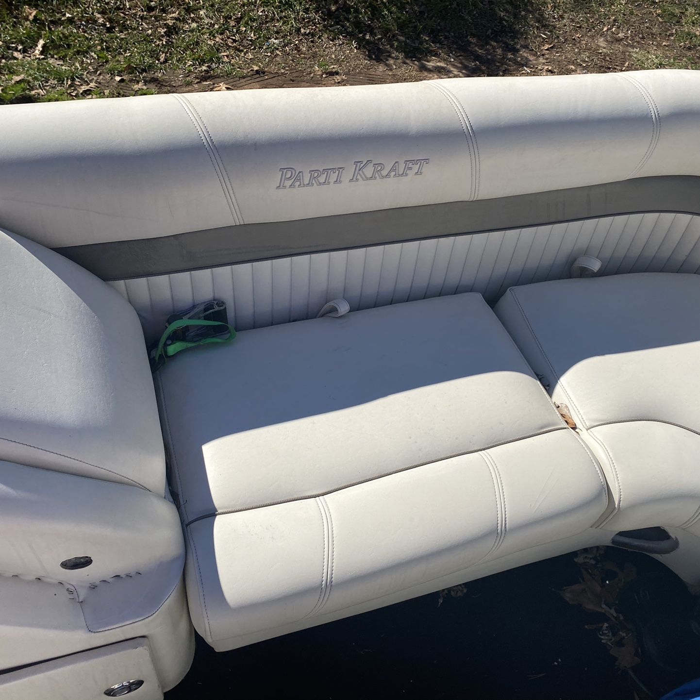 24ft Pontoon In Great Condition Just Replaced The Floor Motor Is A 20hr Johnson Runs Good Just Need New Gas Line For The New Gas Tank That’s On There