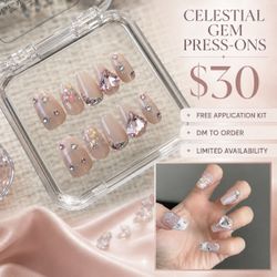 Celestial Gem Press-On Nails Set