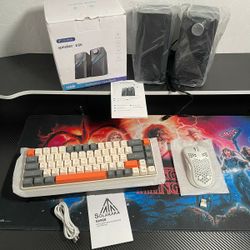 New Gaming Bundle Special, Wired 65% Keyboard, Wireless RGB Gaming Mouse, and Desktop RGB Speakers, 3 for 1 PC Special While Supplies Last, First come