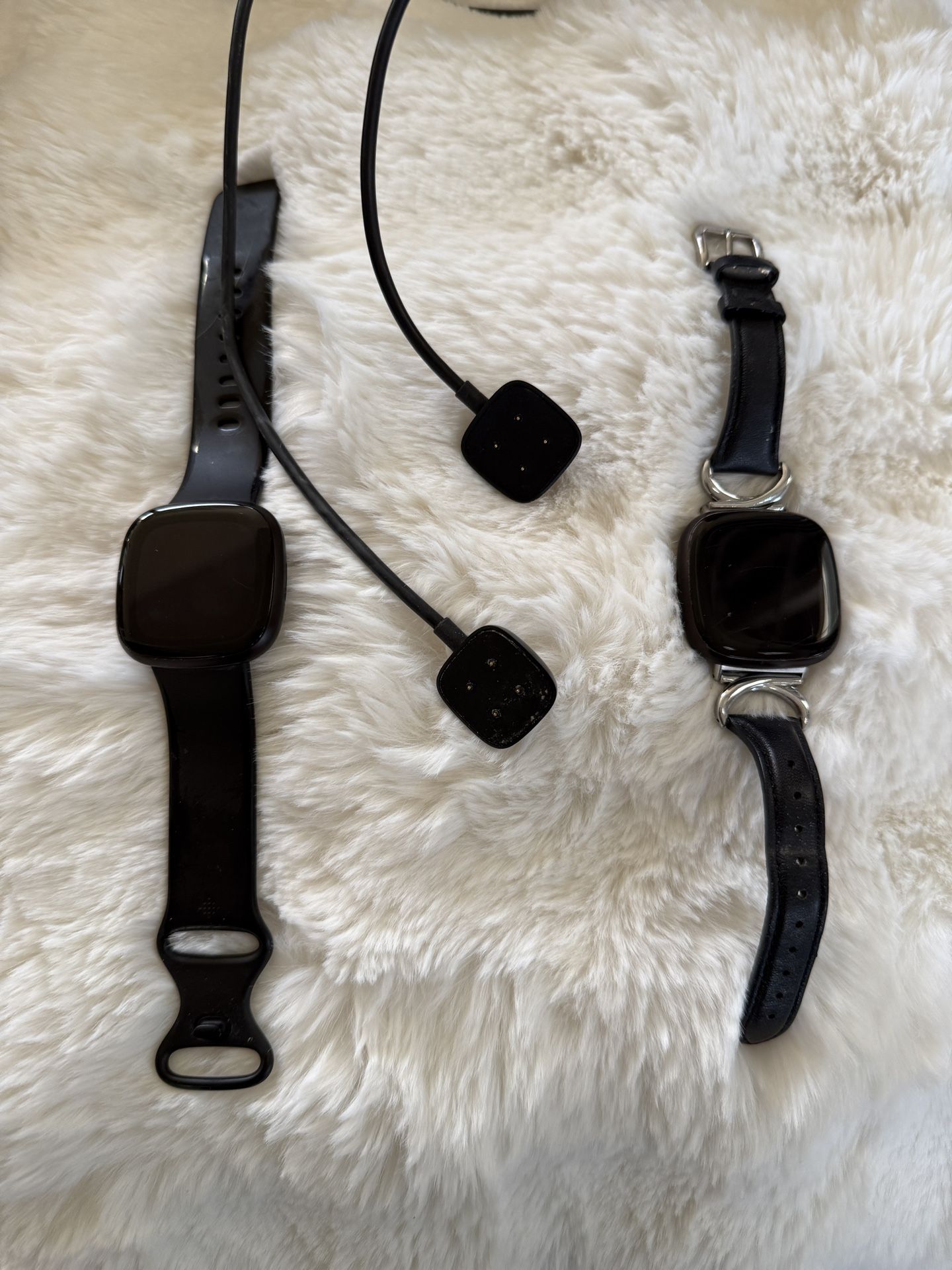 Two Fitbits Versa 3 Good Condition With Chargers
