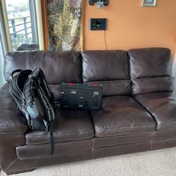 Couch Recliner Leather Perfect Shape