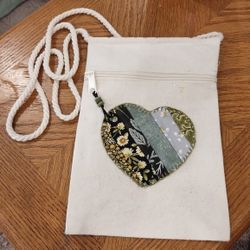 Hand Appliqued Crossbody Bag 