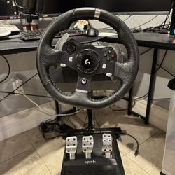 logitech wheel & pedals with stand