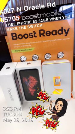 FREE IPHONE 6s 32 GB WHEN YOU MAKE THE SWITCH TODAY! 5612 E. Craycroft rd