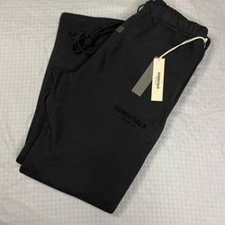 Essentials Fear of God Sweatpants – Black Stretch Limo (Size L)
