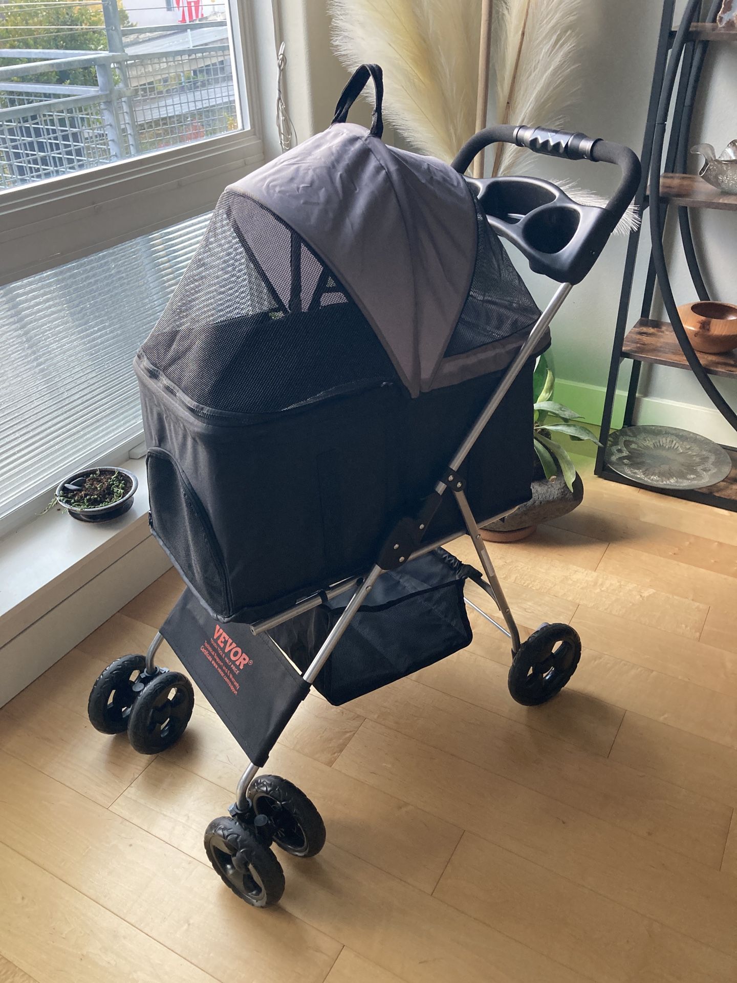 Cat Dog Stroller Carrier to 35 Pounds Foldable