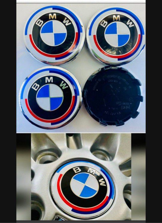 BMW 50th Anniversary Rim Center Caps.  Swipe Left For More Sold Separately 