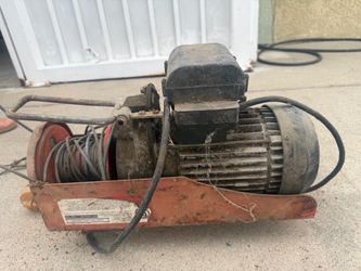 Central Machinery electric cable winch/hoist for sale.